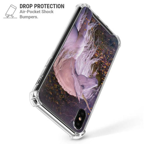 Autumn Glow Unicorn by Laurie Prindle iPhone XS Max Clear Case